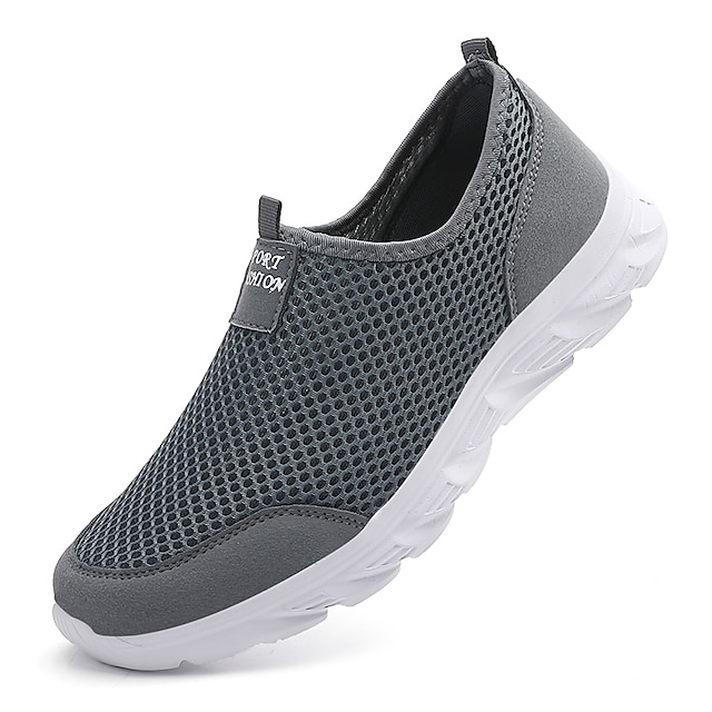  Per uomo Scarpe Mocassini e Slip-Ons Taglie forti Scarpe Flyknit Corsa Footing Informale Giornaliero Retato Traspirante Mocassino Bianco e nero Nero Blu Estate Primavera