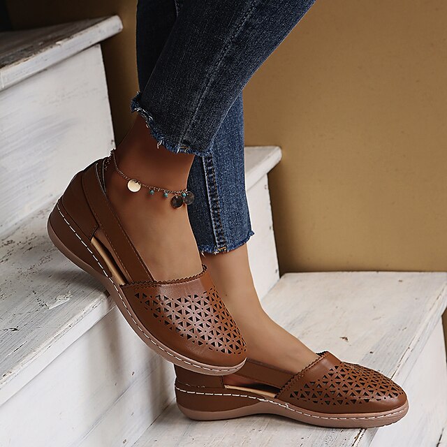 Women's Sandals Wedge Sandals Plus Size Comfort Shoes Outdoor Work