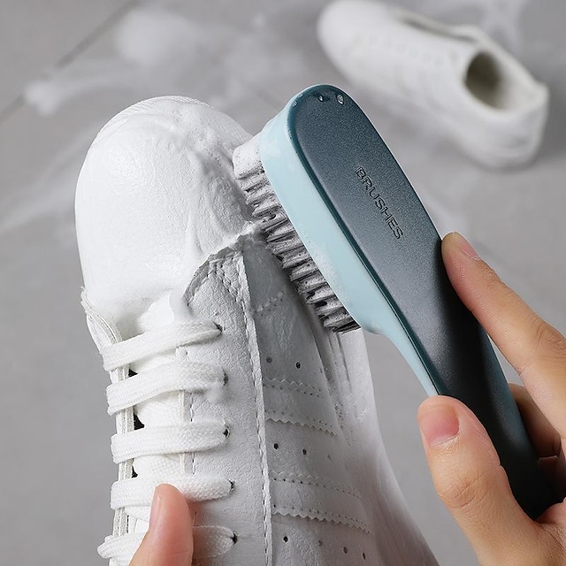  escova de limpeza de sapato, escova de esfregar roupas de plástico, ferramenta de limpeza doméstica