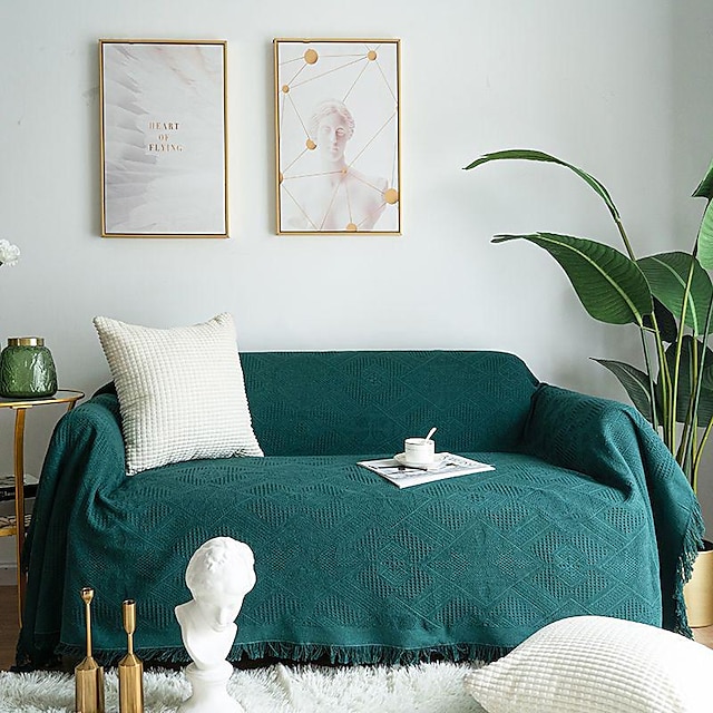  sofföverdrag boho sofffilt handduk för sektionssoffa fåtölj loveseat 4- eller 4- eller 3-sits L-form anti-repa katt tvättbar