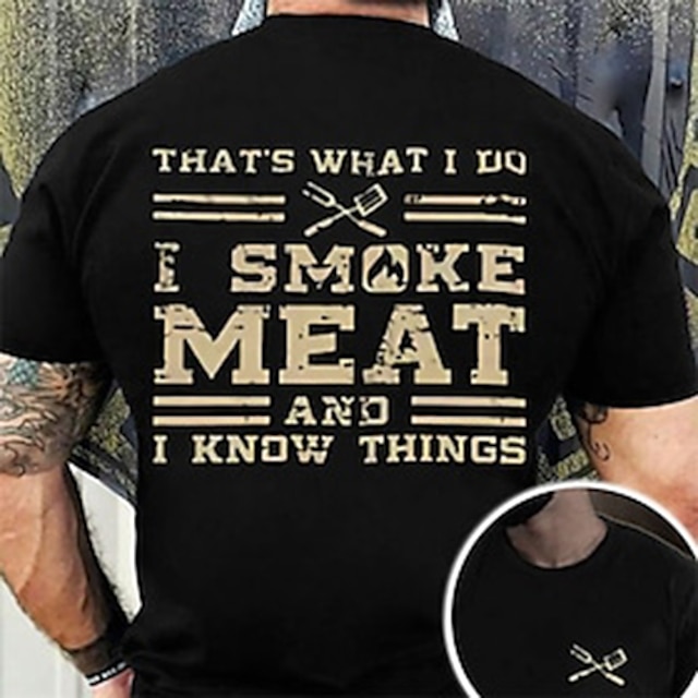  Homens Letra Camiseta Estilo casual Algodão Manga Curta Gráfico Camisa Preto 8 Preto 1 # Preto 2 # Camiseta confortável Férias Casual Roupas de estilistas