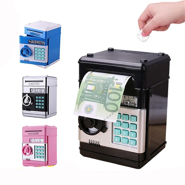 Piggy Bank Cash Coin Can ATM Bank Electronic Coin Money Bank For Kids--Hot Gift