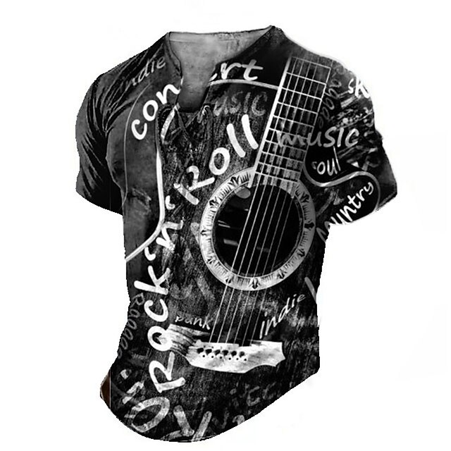 Men's 100% Cotton Rock N Roll Band Tee