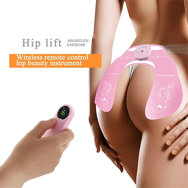 EMS Butt Massage Patch Rechargeable Hip Lifter Stimulator Trainer Muscle Wireless Remote Control Hip Fitness Beauty Instrument 10