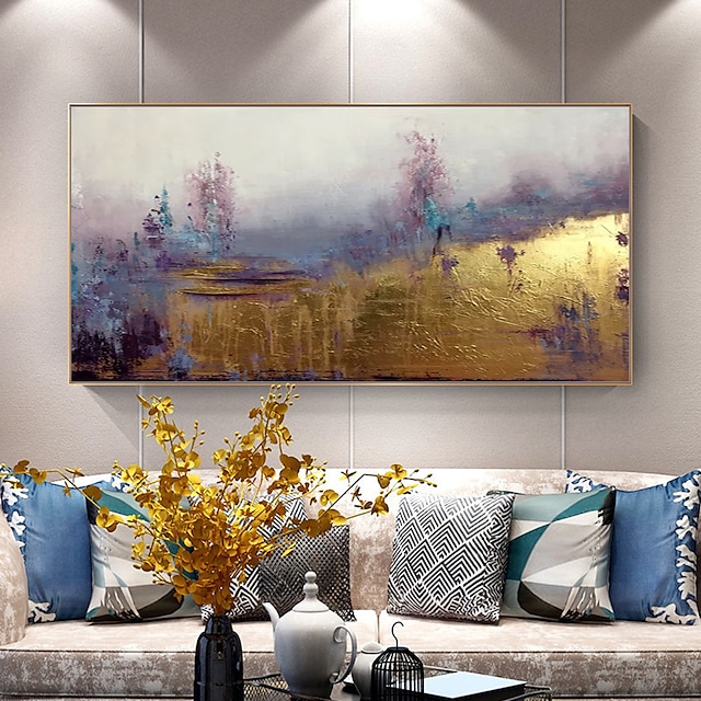  Mintura Handmade Oil Paintings On Canvas Wall Art Decoration Modern Abstract Golden Picture For Home Decor Rolled Frameless Unstretched Painting