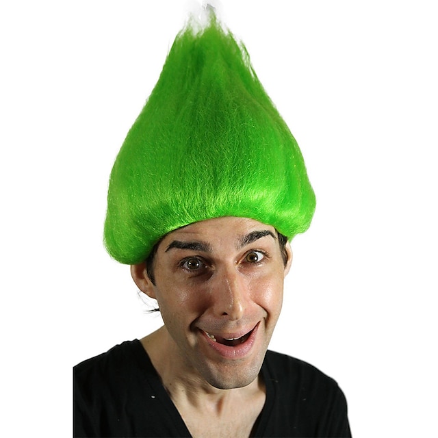 My Costume Wigs Green Troll Wig St. Patricks Day One Size Fits All ...