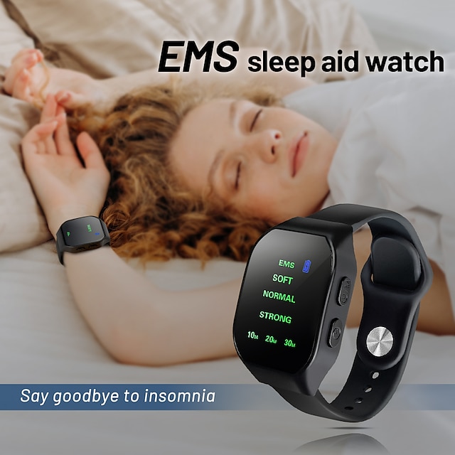  新しい ems インテリジェント睡眠装置高速睡眠休息催眠不眠症アーティファクト リストバンド腕時計微電流睡眠補助器具