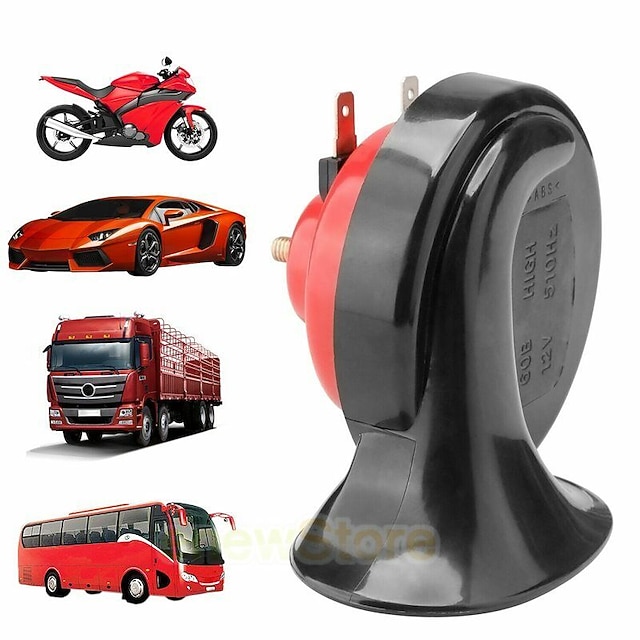 Universal Super Loud Car Horn 12V/24V Electric Snail Train Horn Super