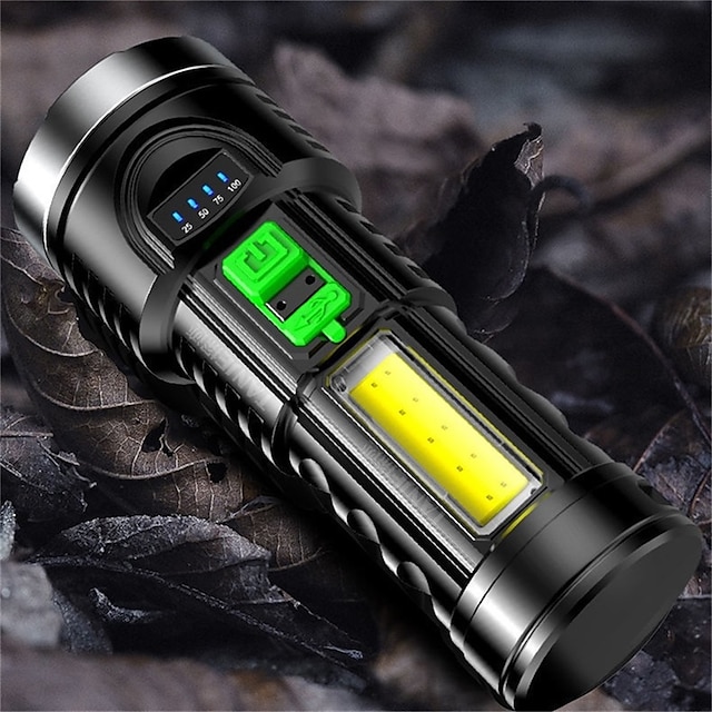  starkes Licht Taschenlampe USB wiederaufladbare kleine Xenonlampe tragbar ultrahelle Langstrecken-Outdoor-Haushalts-LED-Multifunktion
