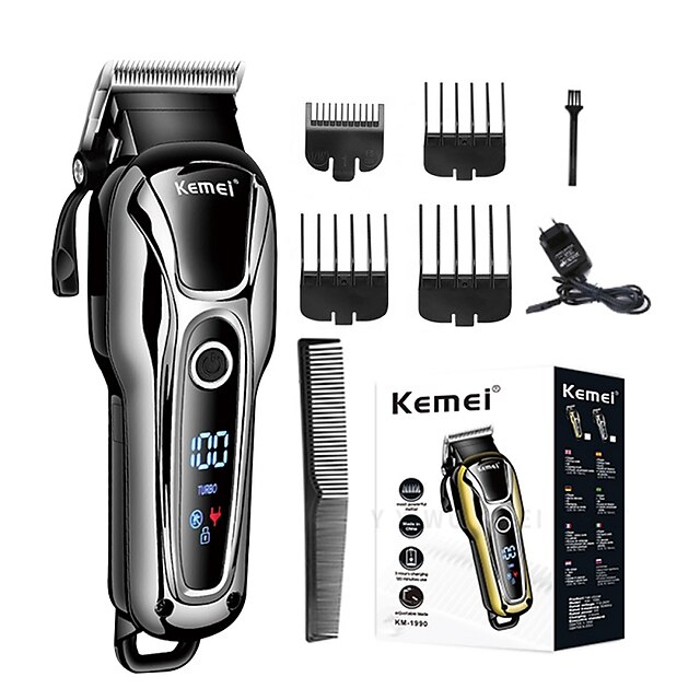  kemei oplaadbare tondeuse voor mannen scheerapparaat professionele tondeuse haar snijmachine kapper accessoires cut machin baard