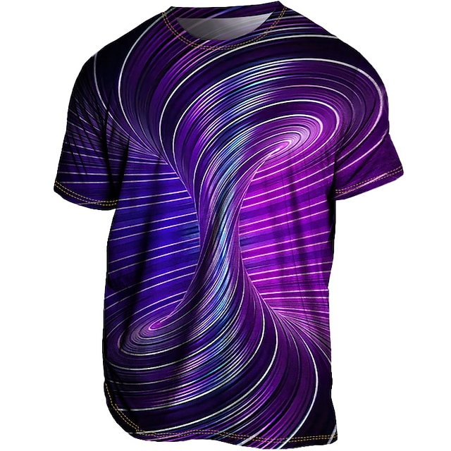 Men's T shirt Tee Tee Graphic Optical Illusion Crew Neck Clothing ...