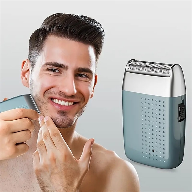  электрическая фольга и лысые бритвы мужские лезвия с аккумулятором для бритья бороды