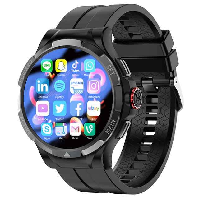 iMosi V10 Smart Watch 1.43 inch Smartwatch Fitness Running Watch 4G Pedometer Call Reminder Activity Tracker Compatible with Smartphone Men Waterproof Long Standby Hands-Free Calls IP 67 47mm Watch 12