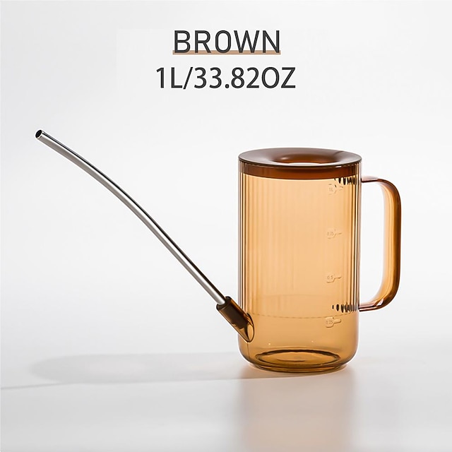  konewka do roślin domowych z długą wylewką, konewka do wnętrz, mała konewka do roślin domowych, kwiatów, sukulentów, 33,82 uncji