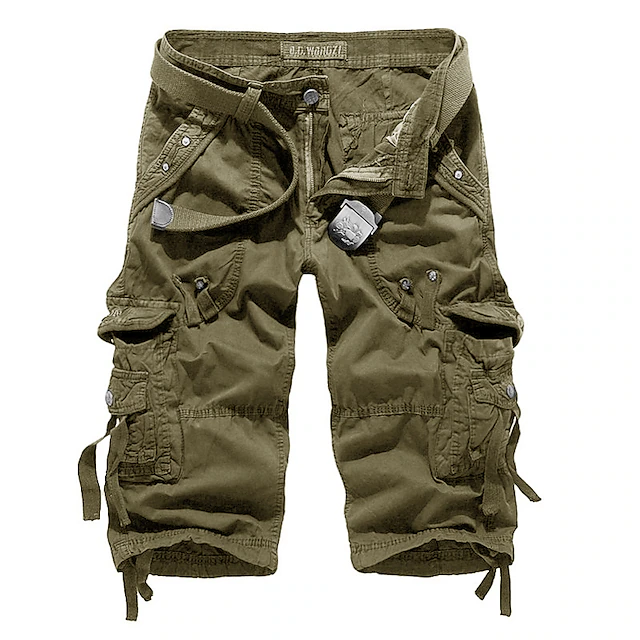 Men's Cargo Shorts Hiking Shorts Leg Drawstring Multi Pocket Multiple ...