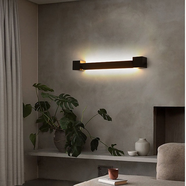  applique da parete a led dimmerabili per interni design a striscia girevole lampade da parete per camera da letto bagno corridoio porta scala 110-240v