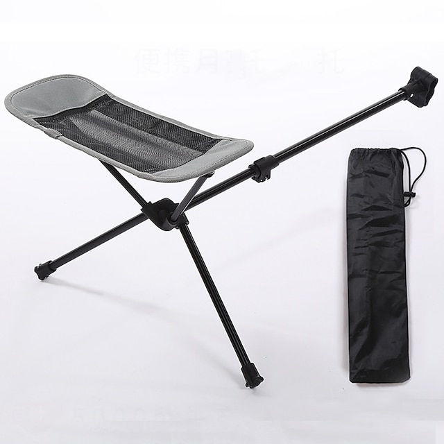  Folding Chair Beach Chair Camping Chair Fishing Chair Camping Stool Portable Breathable Foldable Durable Aluminum Alloy Oxford for 1 person Beach Traveling Black Grey