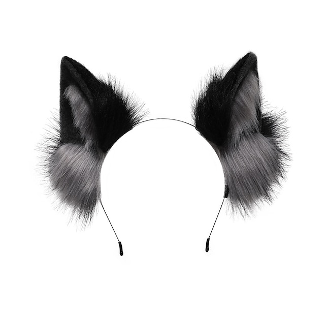  Clip de renard oreilles de chat bandeau pattes de loup cosplay costume halloween déguisement de fête accessoires