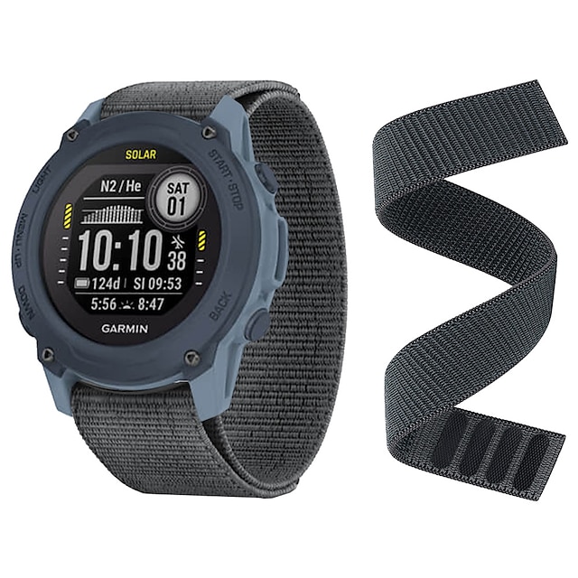  Watch Band for Garmin Fenix 7X 7S 7 Pro Approach S70 Epix Pro 42mm 47mm 51mm Instinct 2X Tactix 7 Amoled Forerunner 955 255 Enduro Marq Descent Quatix 20mm 22mm 26mm Nylon Replacement  Strap 20mm