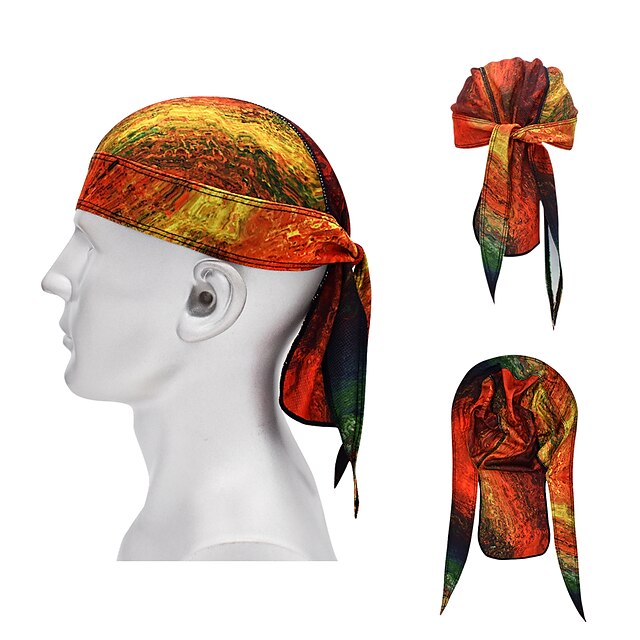 Cross-border sources of outdoor sports printed headgear riding cloth pirate hat running hiking travel fast dry sunscreen hood