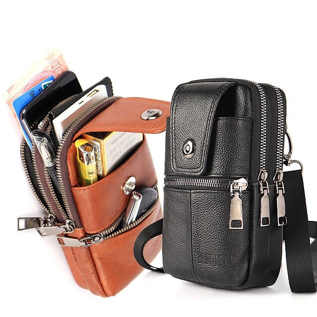 1 Pack Belt Pouch / Belt Bag Clip On Phone Case Portable Zipper Large