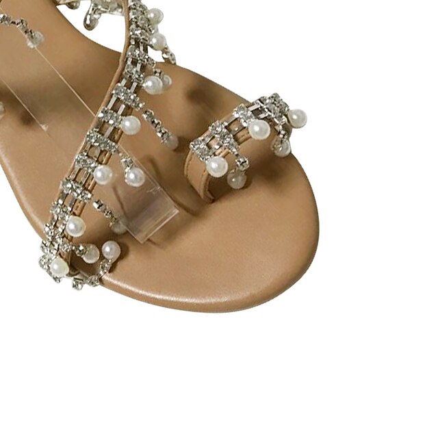 Women's Sandals Boho Bohemia Beach Flat Sandals Daily Summer Flower Flat Heel