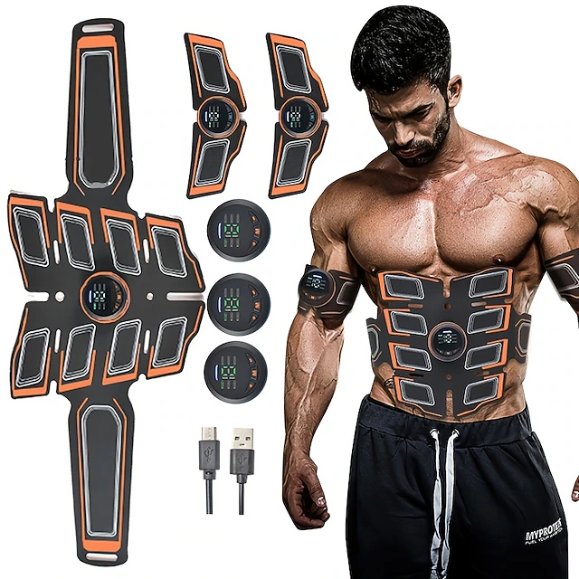 Instant Abs Machine ABS Muscle Stimulator Ab Machine Portable Abdominal Toning Belt Home ...