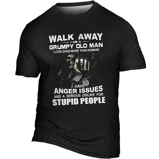 Men's Plus Size T shirt Tee Big and Tall Graphic Crew Neck Print Short Sleeve Spring & Summer