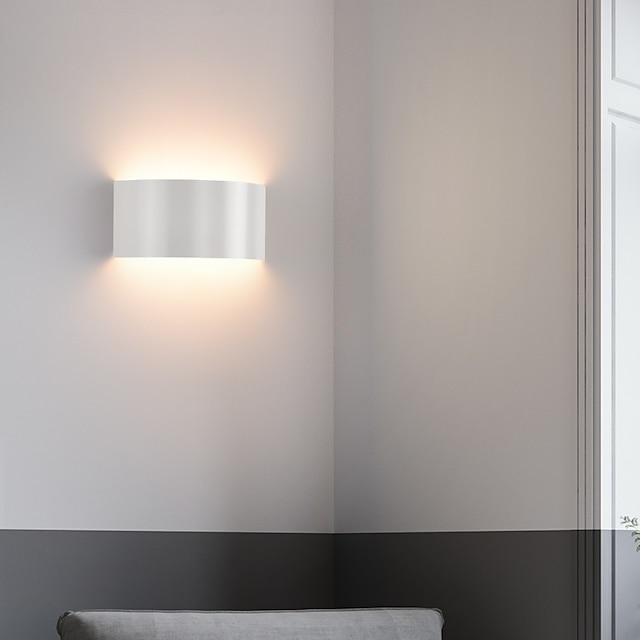  lightinthebox led vägglampa guld halvcylindrig vägglampa postmodern 1 lätt metall spol vägglampa upp och ner vägglampor koppar vägglampor