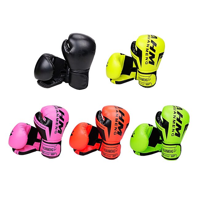  Boxing Training Gloves 1 Pair for Boxing Kick Boxing Muay Thai PU Leather Thickened Protection
