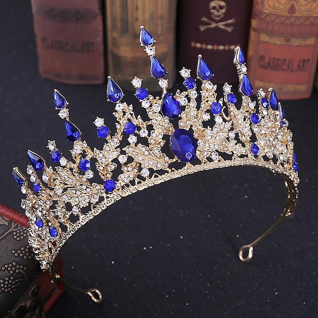  Kristall-Königin-Kronen und Diademe mit Kamm-Stirnband für Frauen und Mädchen Prinzessin-Kronen-Haar-Accessoires für Hochzeit, Geburtstag, Halloween-Kostüm, Cosplay