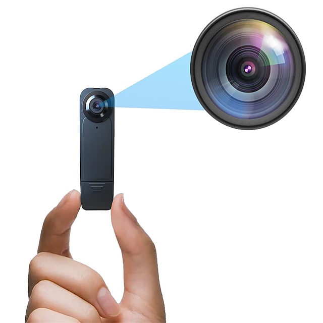  Mini kamera na korpus True 1080p przenośna kamera 64 GB osobista kieszonkowa kamera wideo mała kamera bezpieczeństwa z wykrywaniem ruchu i noktowizorem do biura ochroniarz rower domowy