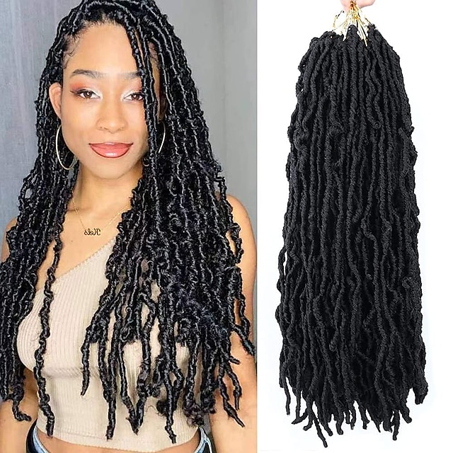 18 Zoll neue faux locs häkeln haare weiche locs häkeln haare natürliche ...