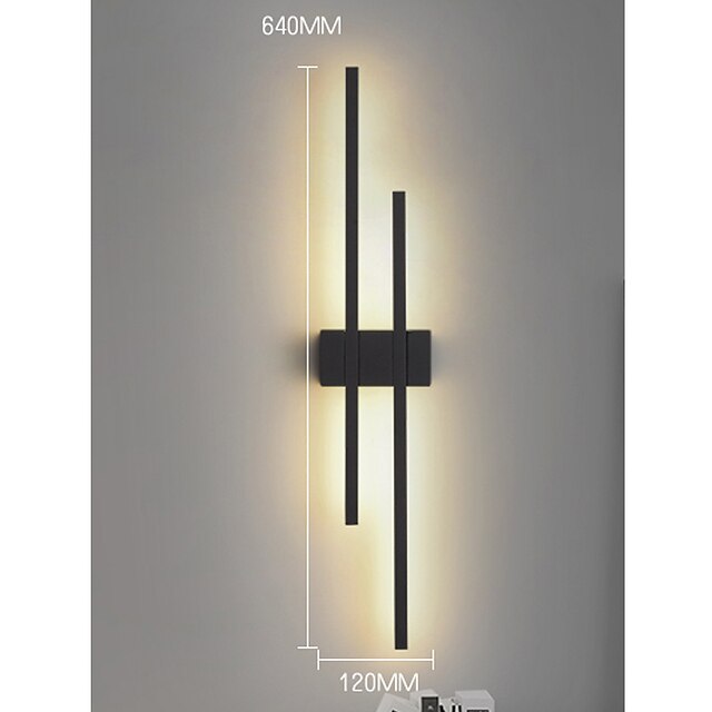  lightinthebox led vägglampa inomhus minimalistisk linjär list väggfäste ljus lång heminredningsarmatur, inomhus vägglampor för vardagsrum sovrum