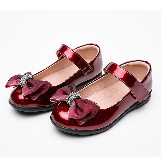  בנות שטוחות יומי שמלת נעליים נעלי בובה (מרי ג'יין) לוליטה מיקרופייבר בולמי זעזועים עמיד במים ללא החלקה ילדים גדולים (7 שנים +) ילדים קטנים (4-7) בית הספר חתונה מפלגה הליכה ריקוד