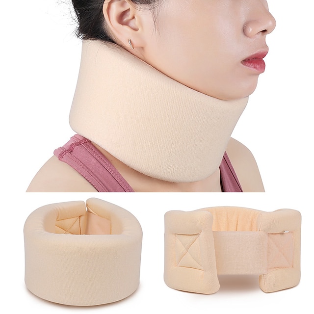  1PC Neck Brace Soft Neck Support Brace Cervical Collar Neck Protector Adjustable Sponge Neck Shoulder Relaxer Neck Collar Relieves Pain Spine Pressure for Sleeping Injury Home Office Use