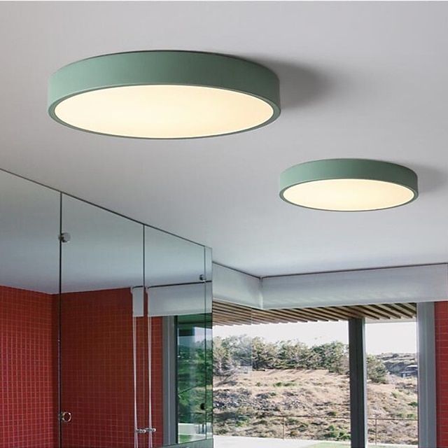  LED Ceiling Light Macaron Dimmable 40cm/50cm/60cm Ceiling Lights for Living Room Bedroom Office 110-240V