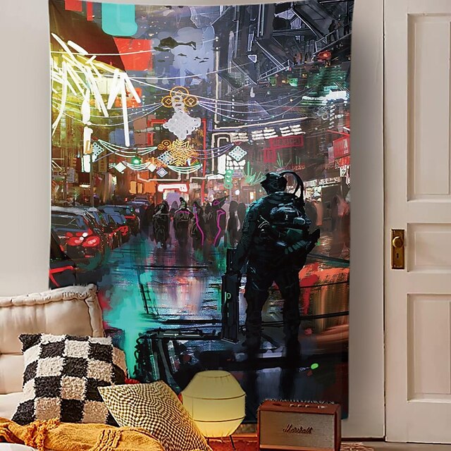  město závěsné gobelín nástěnné umění velký gobelín nástěnná malba výzdoba fotografie pozadí deka opona domácí ložnice obývací pokoj dekorace