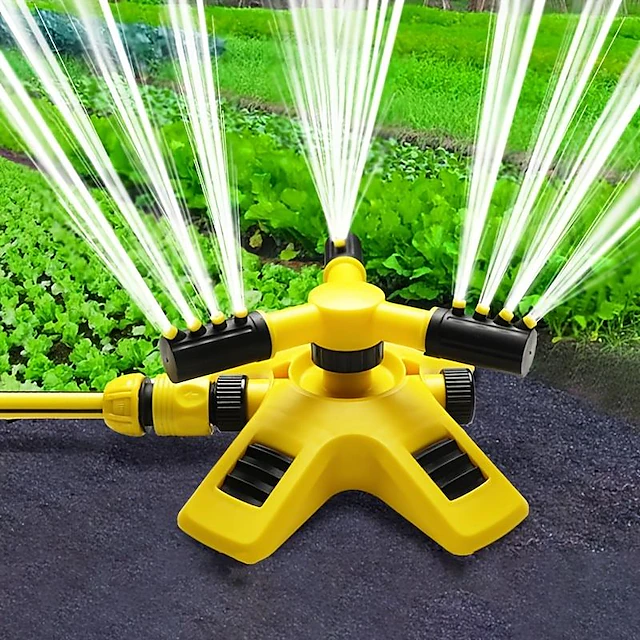 Automatic Rotating Sprinkler, 360° Watering Tools For Lawn, Nozzle For Garden Irrigation, Watering Equipment, Gardening & Lawn Supplies 12