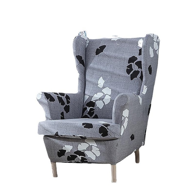 Stretch Wingback Chair Cover Wing Chair Slipcovers With Seat Cushion Cover Spandex Jacquard