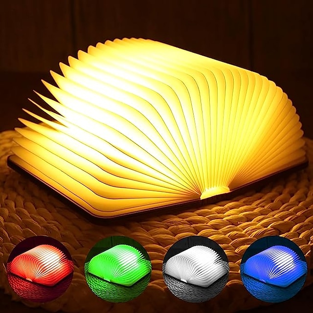  LED lampka nocna stojąca książka stolik nocna składana ładowalna magnetyczna na nocną półkę na książki lub stolik kawowy