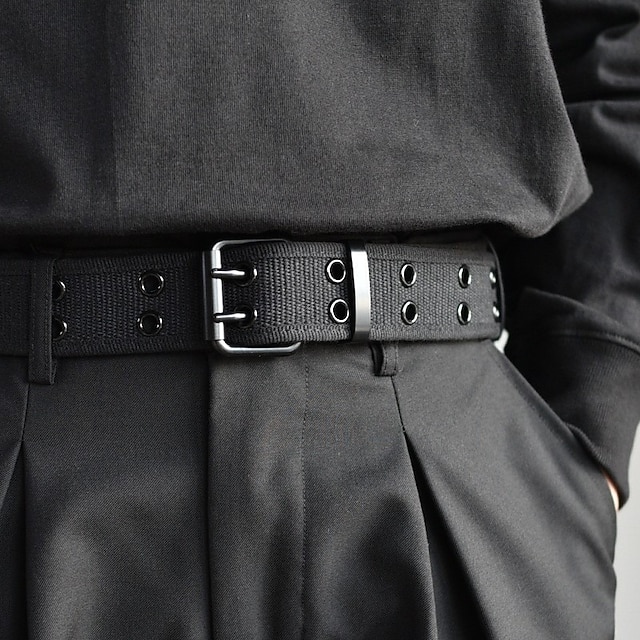 Men's Belt Tactical Belt Nylon Web Work Belt Black Blue Canvas Alloy Modern Contemporary Military Army Plain Daily Wear Vacation Going out 8