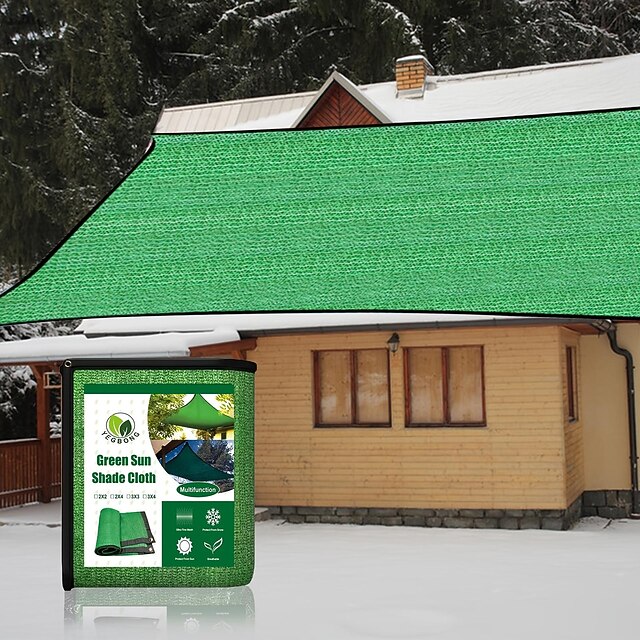 Schattennetz Grün 2x1m Mit Ösen - UV-Schutznetz Für Balkon & Gewächshaus