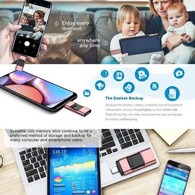 OTG USB Flash Drive for IPhone IPad IPod Mobile USB Flash Disk USB