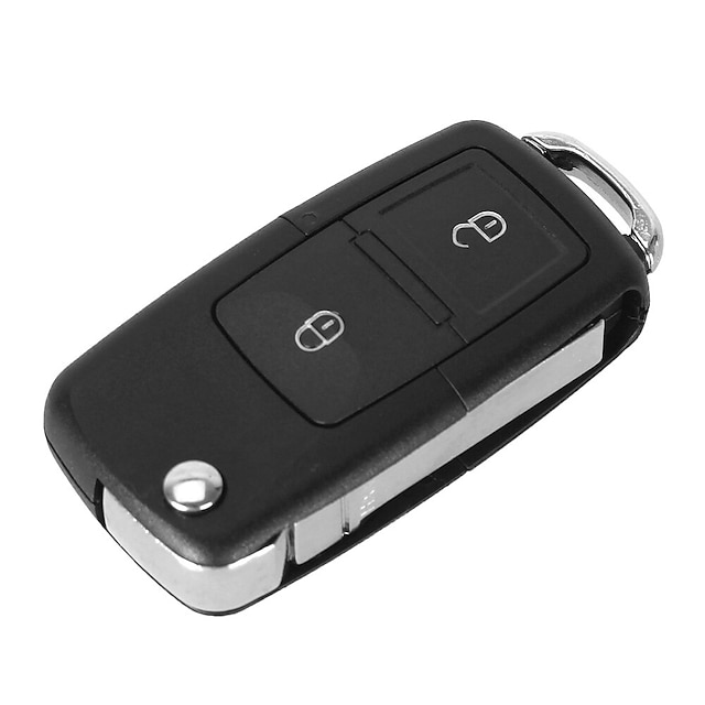  Replacement Keyless Entry Remote Control Key Fob Clicker Transmitter 2 Button for Volkswagen AMAROK TRANSPORTER T5 T6 Remote Control Flip Keychain Shell