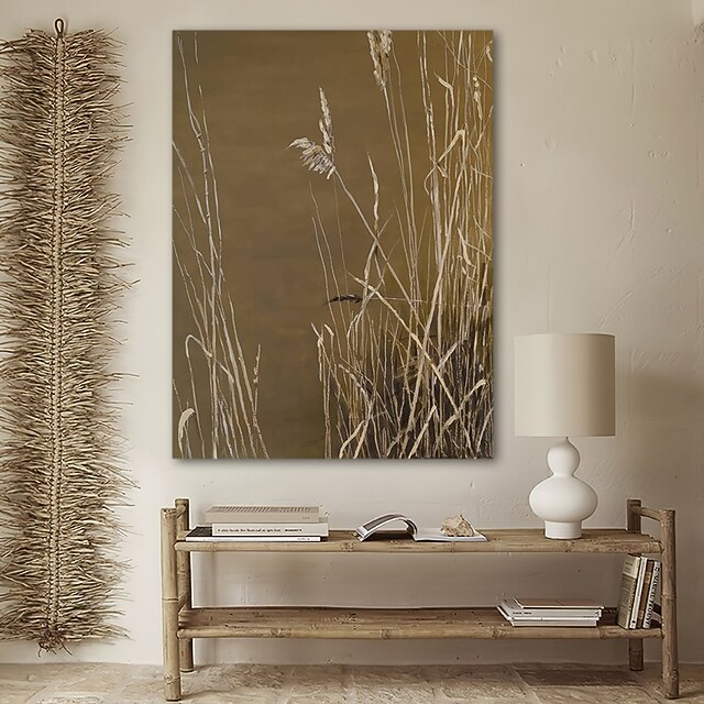 Oil Painting Hand Painted Vertical Abstract Contemporary Rolled Canvas