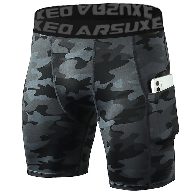 Arsuxeo Men's Running Tight Shorts Compression Shorts Yoga Shorts
