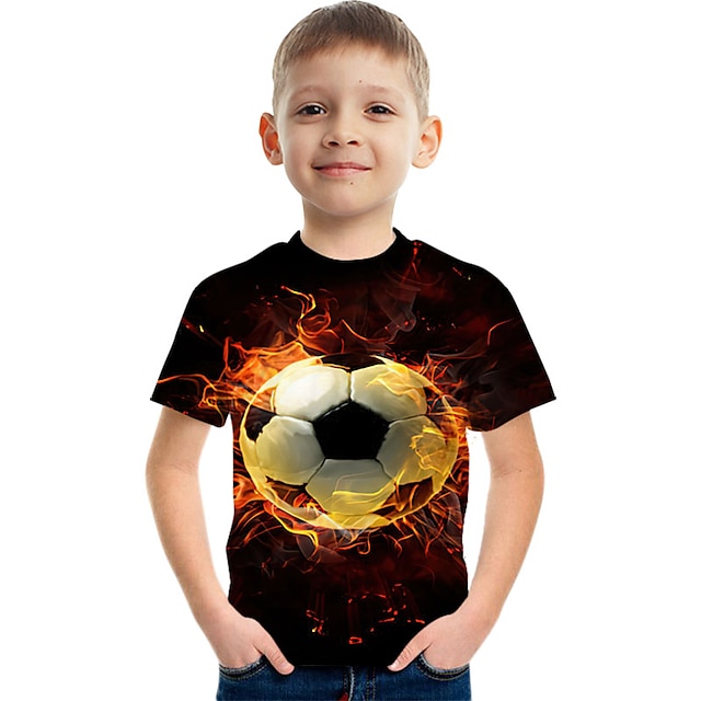  tricou cu mânecă scurtă cu model de litere de modă cămăși colorate imprimate 3d pentru băieți și fete