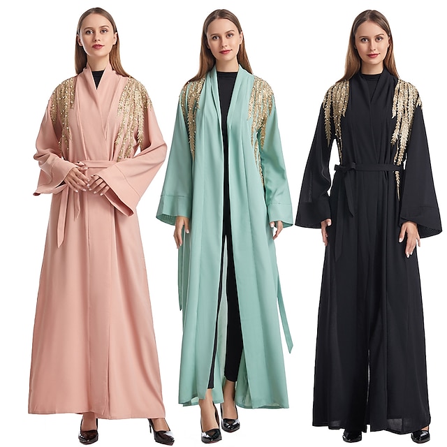  Women's Dress Abaya Religious Saudi Arabic Arabian Muslim Ramadan Adults Dress