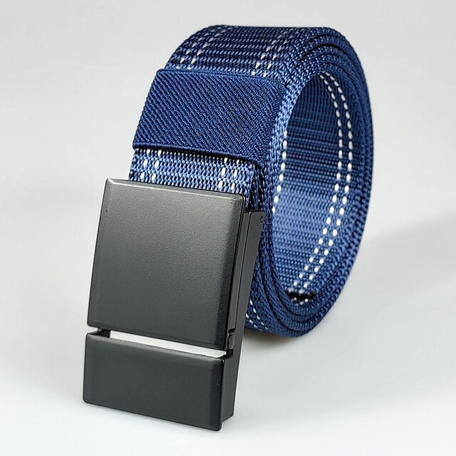  Men's Belt Tactical Belt Nylon Web Work Belt Black Yellow Nylon Military Army Linear Daily Wear Going out Weekend